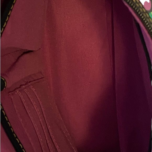 The SAK Shoulder Bag Purse Multi Color Geometric Logo Adjustable Strap Zip - Picture 6 of 14